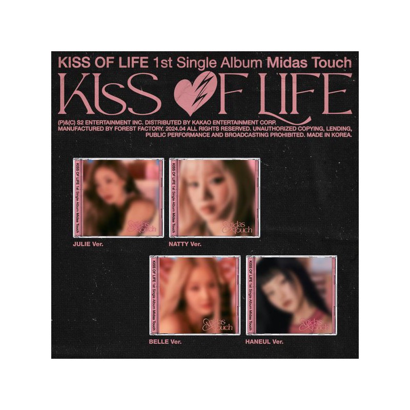 KISS OF LIFE - 1ST SINGLE ALBUM [MIDAS TOUCH] (JEWEL VER.) (Random Ver.)