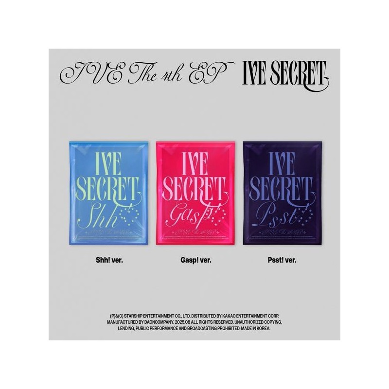 IVE - THE 4TH EP [IVE SECRET]PB (Random Ver.)