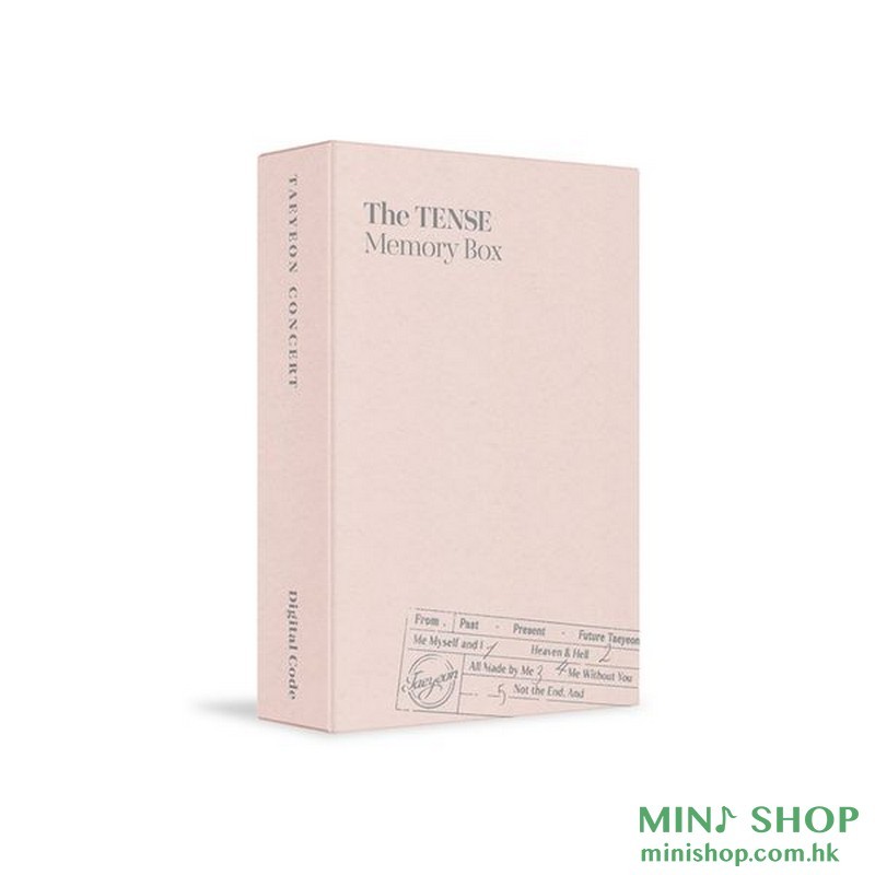 太妍 TAEYEON CONCERT THE TENSE MEMORY BOX DIGITAL CODE