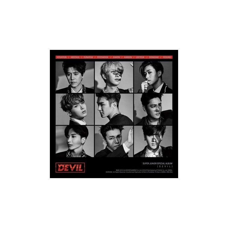 SUPER JUNIOR 出道十週年 紀念特別專輯『DEVIL』台壓版