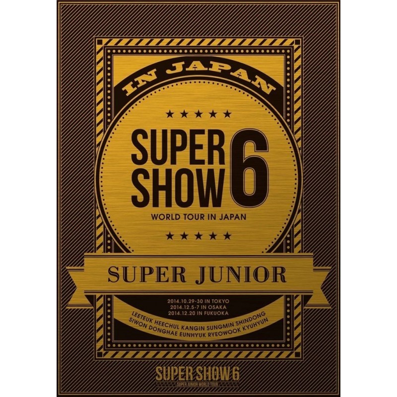 SUPER JUNIOR WORLD TOUR SUPER SHOW6 in JAPAN (DVD3枚組) (初回生産限定)