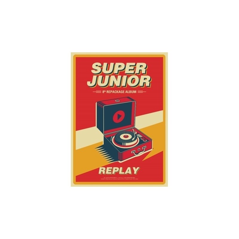 SUPER JUNIOR 8th Repackage Album [REPLAY] 韓版(一般版)