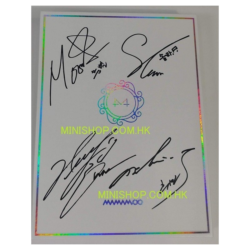 簽名版MAMAMOO - WHITE WIND (9TH MINI ALBUM)