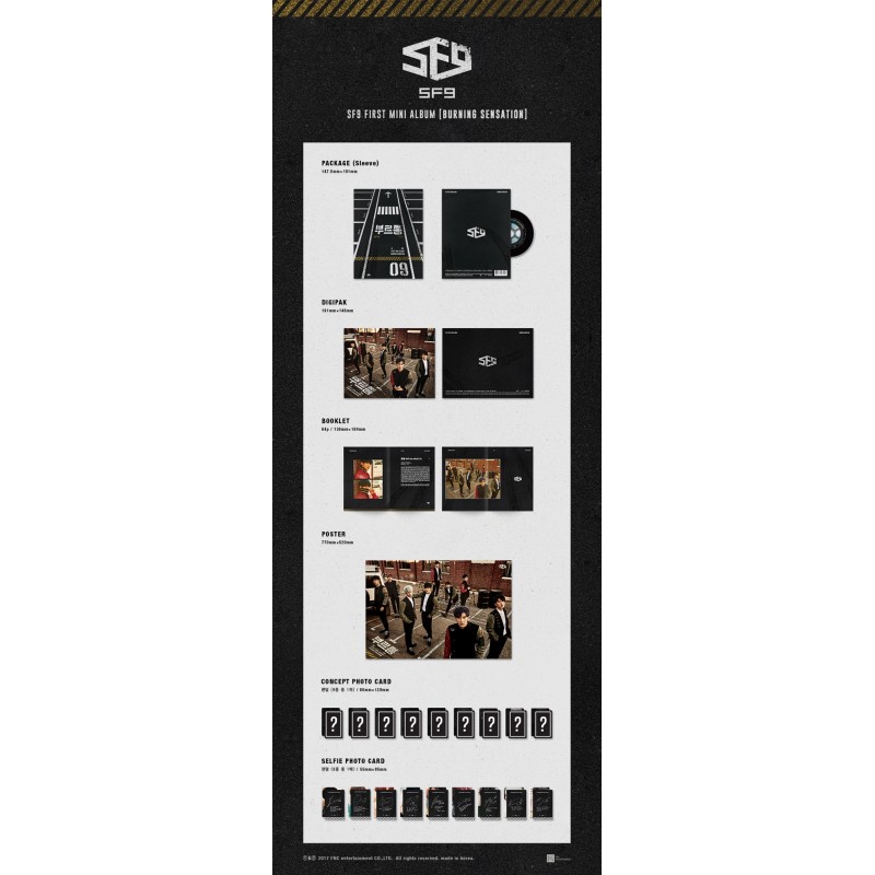 予約済み900■SF9  『Burning Sensation』 sf9-burning-sensation-1st-mini