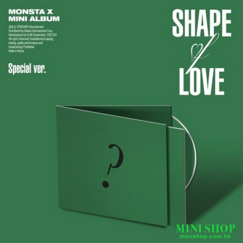 MONSTA X - SHAPE OF LOVE (11TH MINI ALBUM) SPECIAL VER.
