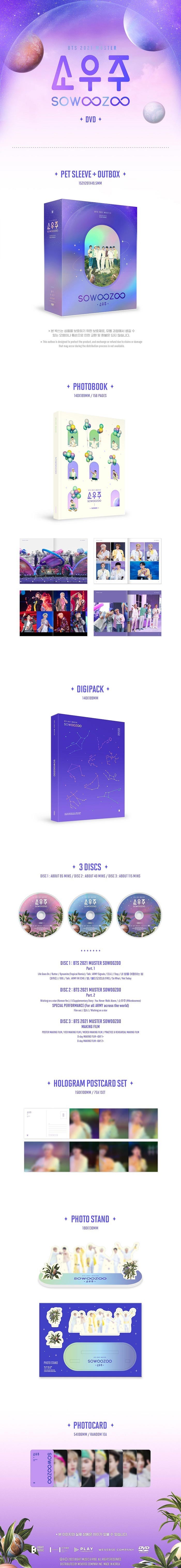 BTS - 2021 MUSTER SOWOOZOO DVD (3 DISC)